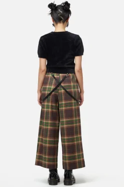 Women Dangerfield Pants & Jumpsuits*Triassic Tartan Wide Leg Pant