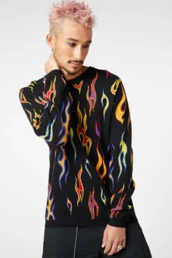 Men Dangerfield Jumpers & Knits*True Colours Flame Knit