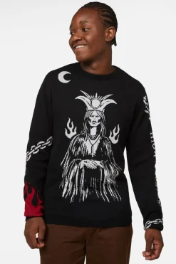 Men Dangerfield Jumpers & Knits*Truth Revealed Tarot Knit Jumper