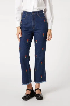 Women Princess Highway Pants & Jumpsuits*Tulip Embroidered Jean