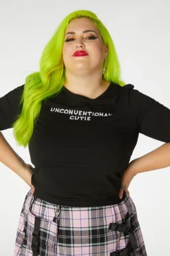 Women Black Friday Curve Tops & Blouses*Unconventional Tee Curve