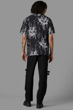 Men Black Friday Shirts & Tees*Up In Flames Short Sleeve Shirt