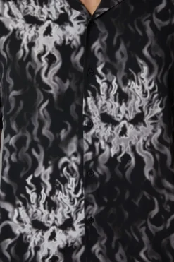 Men Black Friday Shirts & Tees*Up In Flames Short Sleeve Shirt