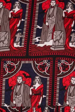 Women Black Friday Dresses & Pinafores*Vampire Goth Print Dress