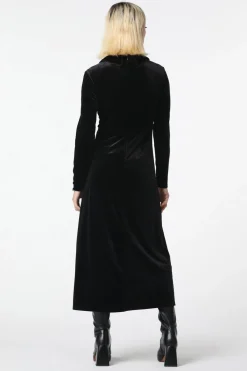 Women Black Friday Dresses & Pinafores*Velour Goth Maxi Dress
