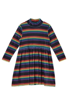 Kids Dangerkids Dresses & Pinafores*Velour Kids Rainbow Skater Dress