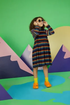 Kids Dangerkids Dresses & Pinafores*Velour Kids Rainbow Skater Dress