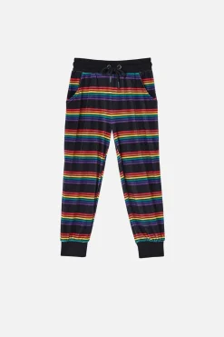 Kids Dangerkids Bottoms*Velour Kids Rainbow Track Pant