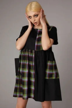 Women Black Friday Dresses & Pinafores*Vivid Tartan Goth Dress