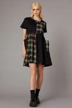 Women Black Friday Dresses & Pinafores*Vivid Tartan Goth Dress