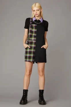 Women Black Friday Dresses & Pinafores*Vivid Tartan Goth Overall