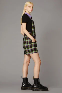 Women Black Friday Dresses & Pinafores*Vivid Tartan Goth Overall