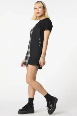Women Black Friday Dresses & Pinafores*Vivid Tartan Goth Overall