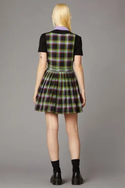 Women Black Friday Dresses & Pinafores*Vivid Tartan Goth Pinafore