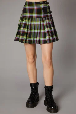 Women Black Friday Skirts & Skorts*Vivid Tartan Goth Skirt