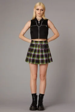 Women Black Friday Skirts & Skorts*Vivid Tartan Goth Skort