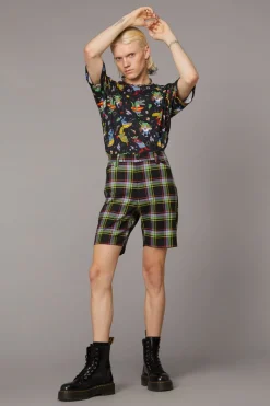 Men Black Friday Pants & Shorts*Vivid Tartan Unisex Short