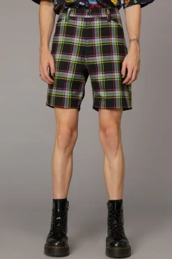 Men Black Friday Pants & Shorts*Vivid Tartan Unisex Short