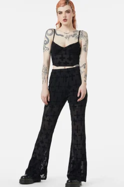 Women Dangerfield Blouses & Tops*Vowed Flocked Mesh Corset