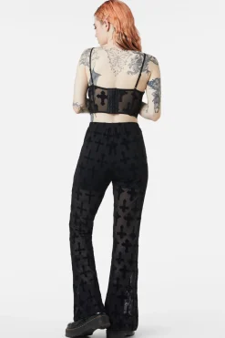 Women Dangerfield Blouses & Tops*Vowed Flocked Mesh Corset