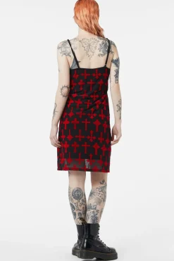 Women Dangerfield Dresses & Pinafores*Vowed Flocked Mesh Dress