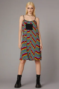 Women Black Friday Dresses & Pinafores*Warped Print Dress