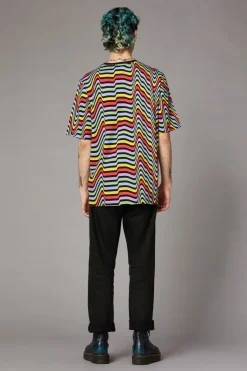 Men Black Friday Shirts & Tees*Warped Print Unisex Tee