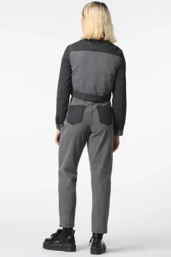 Women Black Friday Jackets & Coats*Washed Denim Goth Jacket