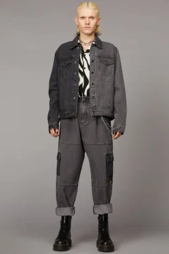 Men Black Friday Coats & Jackets*Washed Denim Trucker Jacket