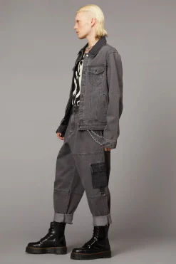 Men Black Friday Coats & Jackets*Washed Denim Trucker Jacket