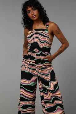 Women Black Friday Pants & Jumpsuits*Wave Craze Print Overall