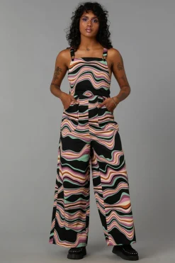 Women Black Friday Pants & Jumpsuits*Wave Craze Print Overall