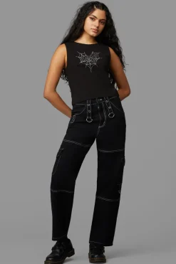 Women Black Friday Blouses & Tops*Webbed Tank