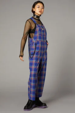 Women Black Friday Pants & Jumpsuits*Werewolf Tartan Goth Overall