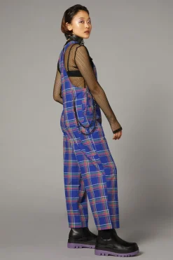 Women Black Friday Pants & Jumpsuits*Werewolf Tartan Goth Overall