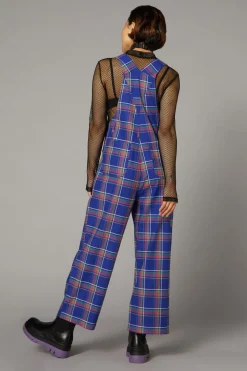 Women Black Friday Pants & Jumpsuits*Werewolf Tartan Goth Overall