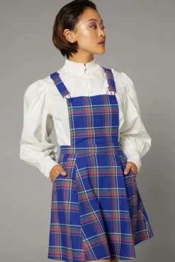 Women Black Friday Dresses & Pinafores*Werewolf Tartan Goth Pinafore