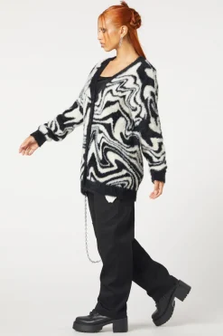 Women Dangerfield Knitwear & Cardis*Who Are You Geo Knit Cardi