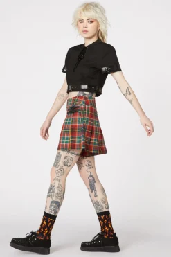 Women Dangerfield Skirts & Skorts*Wichita Tartan Buckle Skort