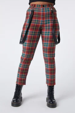 Women Dangerfield Pants & Jumpsuits*Wichita Tartan Fitted Pant