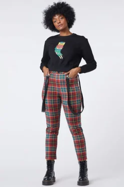 Women Dangerfield Pants & Jumpsuits*Wichita Tartan Fitted Pant