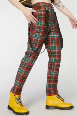 Women Dangerfield Pants & Jumpsuits*Wichita Tartan Fitted Pant