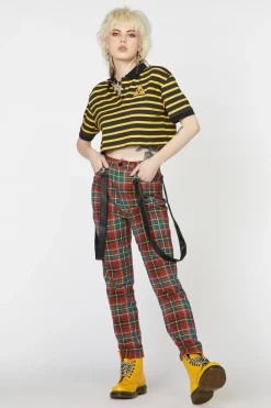 Women Dangerfield Pants & Jumpsuits*Wichita Tartan Fitted Pant