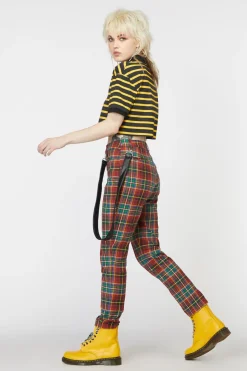 Women Dangerfield Pants & Jumpsuits*Wichita Tartan Fitted Pant
