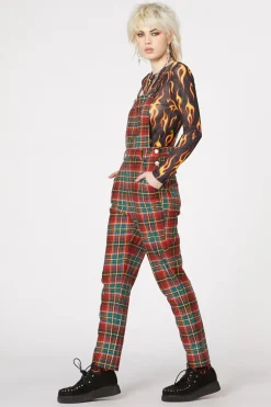 Women Dangerfield Pants & Jumpsuits*Wichita Tartan Long Overall