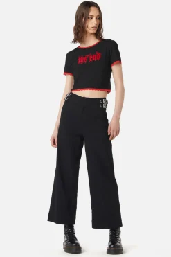 Women Dangerfield Pants & Jumpsuits*Wide Leg Buckle Pant