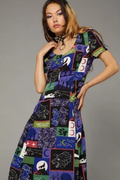 Women Black Friday Dresses & Pinafores*Wolf Pack Print Dress