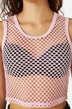Women Dangerfield Blouses & Tops*Wounded Wide Mesh Tank