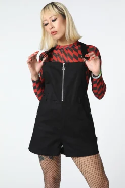 Women Black Friday Dresses & Pinafores*Zip Goth Overall