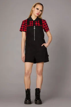 Women Black Friday Dresses & Pinafores*Zip Goth Overall